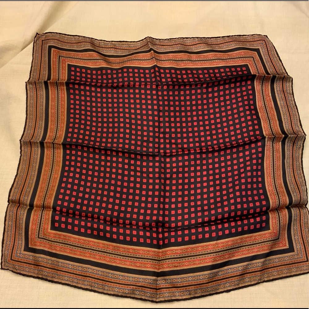 Vintage Silk Pocket Square